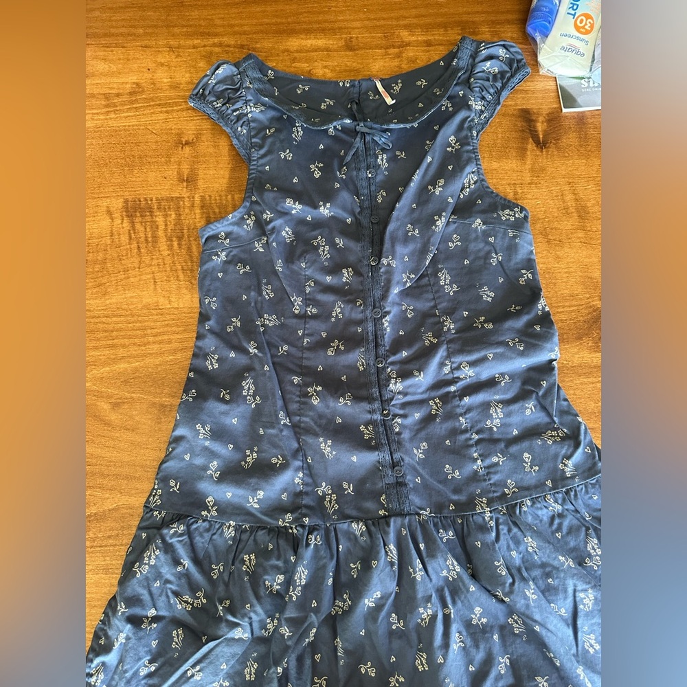 Free People Cottage Core Drop Waist Dress